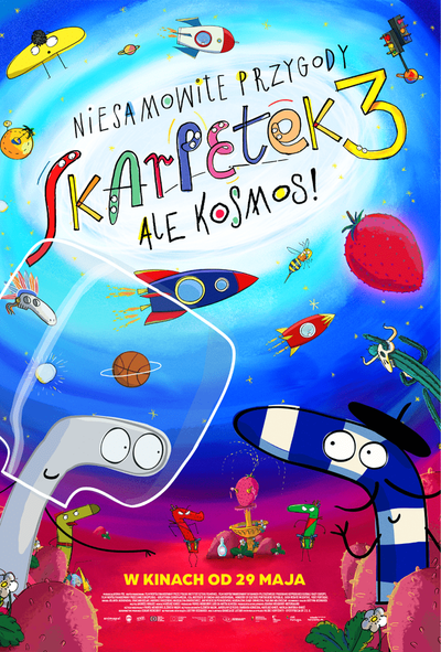 Event poster:  NIESAMOWITE PRZYGODY SKARPETEK 3. ALE KOSMOS! 